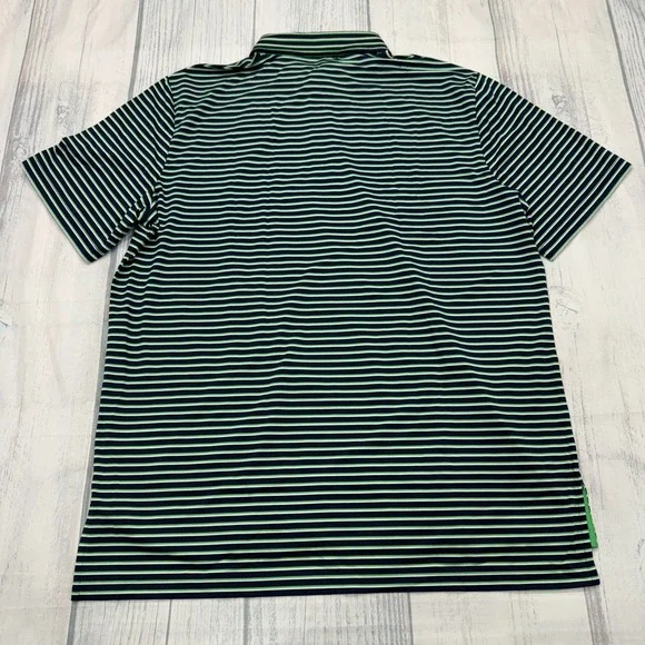 NWT RLX Ralph Lauren Ivy Golf Club Polo Shirt L Green Blue UV Protection Mens